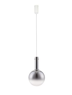 Nova Luce Nostos - hanglamp - Ø 25 x 170 cm - 6W dimbare LED incl. - rokerig glas en goud