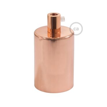 Creative Cables - E27 fitting met cilindervormige metalen kabelhouder - Ø 4,2 x 6,2 cm - koper