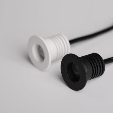 Nova Luce Tiny - inbouwspot - Ø 25 mm, Ø 18 mm inbouwmaat - 1W LED incl. - IP44 - wit