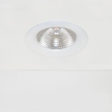 Artdelight Dawn - inbouwspot - Ø 115 mm, Ø 105 mm inbouwmaat - 7W LED incl. - IP44 - wit