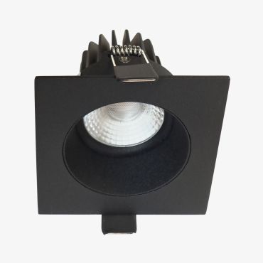 Artdelight Venice 2708 GU10 - inbouwspot - 80 x 80 mm, Ø 74 mm inbouwmaat - zwart