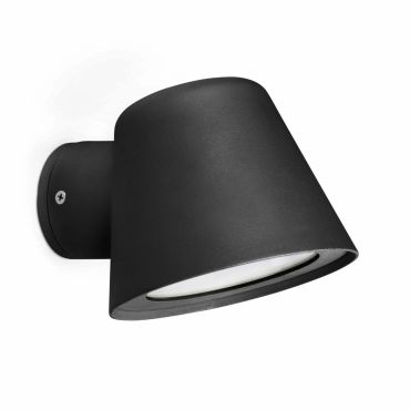 Faro Gina - wandverlichting - 11,5 x 15 x 9 cm - IP44 - mat zwart