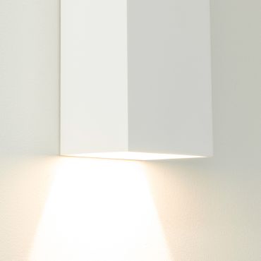 Artdelight Vegas - wandlamp - 8 x 8 x 25 cm - 2 x 4W dimbare LED incl. - IP65 - wit