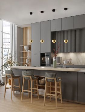 Nova Luce Conga - hanglamp - Ø 9,6 x 140 cm - 13W LED incl. - goud