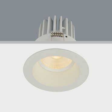 Artdelight Venice 2308 - inbouwspot - Ø 80 mm, Ø 68 mm inbouwmaat - 8W dimbare LED incl. - IP44 - wit