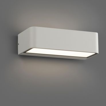 Faro Takua - wandverlichting - 20 x 10,3 x 5,5 cm - 10W LED incl. - IP65 - mat wit