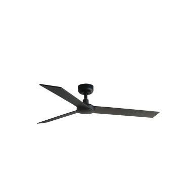 Faro Rudder L - plafondventilator - Ø 132 cm - mat zwart en walnoot