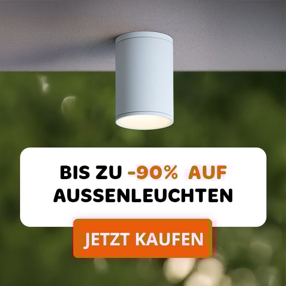 bis zu -90% auf aussenleuchten