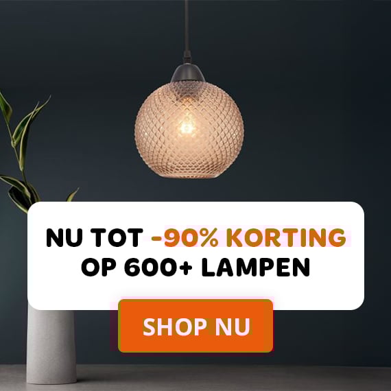 90% korting op 600+ lampen