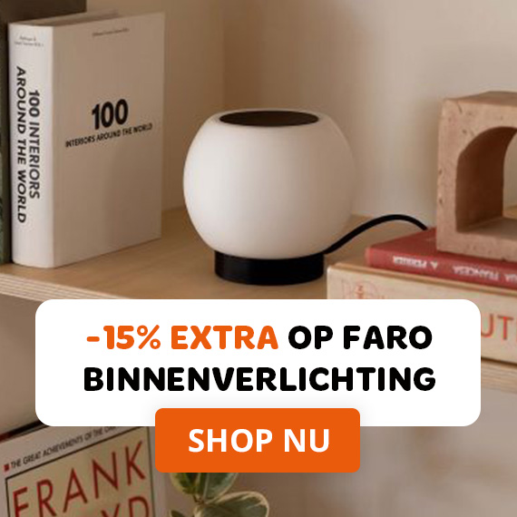 15% korting op Faro binnenverlichting