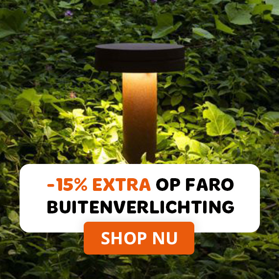 15% korting op Faro buitenverlichting